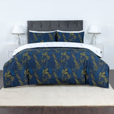 100% Cotton Sateen Printed Duvet Cover Set - 300 Thread Count Luxury Bedding - Ultra Soft & Breathable - 16870
